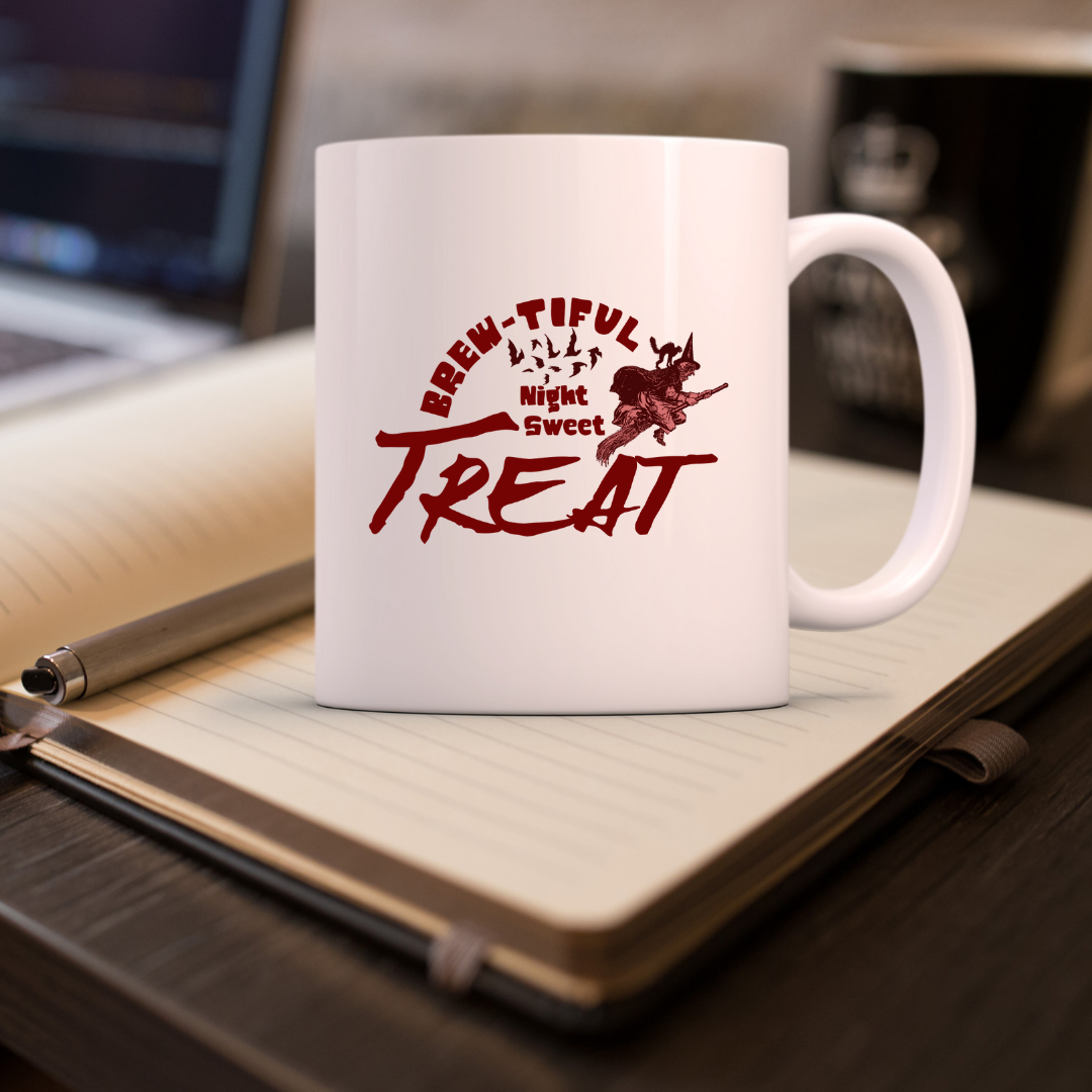 Brewtiful Night Sweet Treat – the perfect cozy mug for evening coffee and dessert lovers.