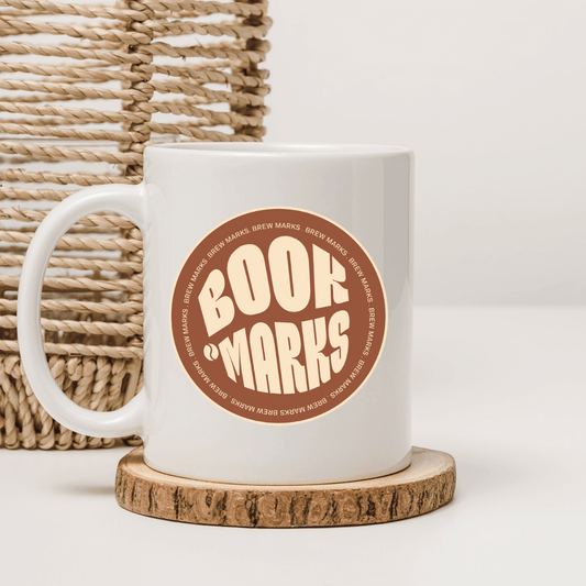 Bookmarks and brew marks Mug - Mood In A Mug
