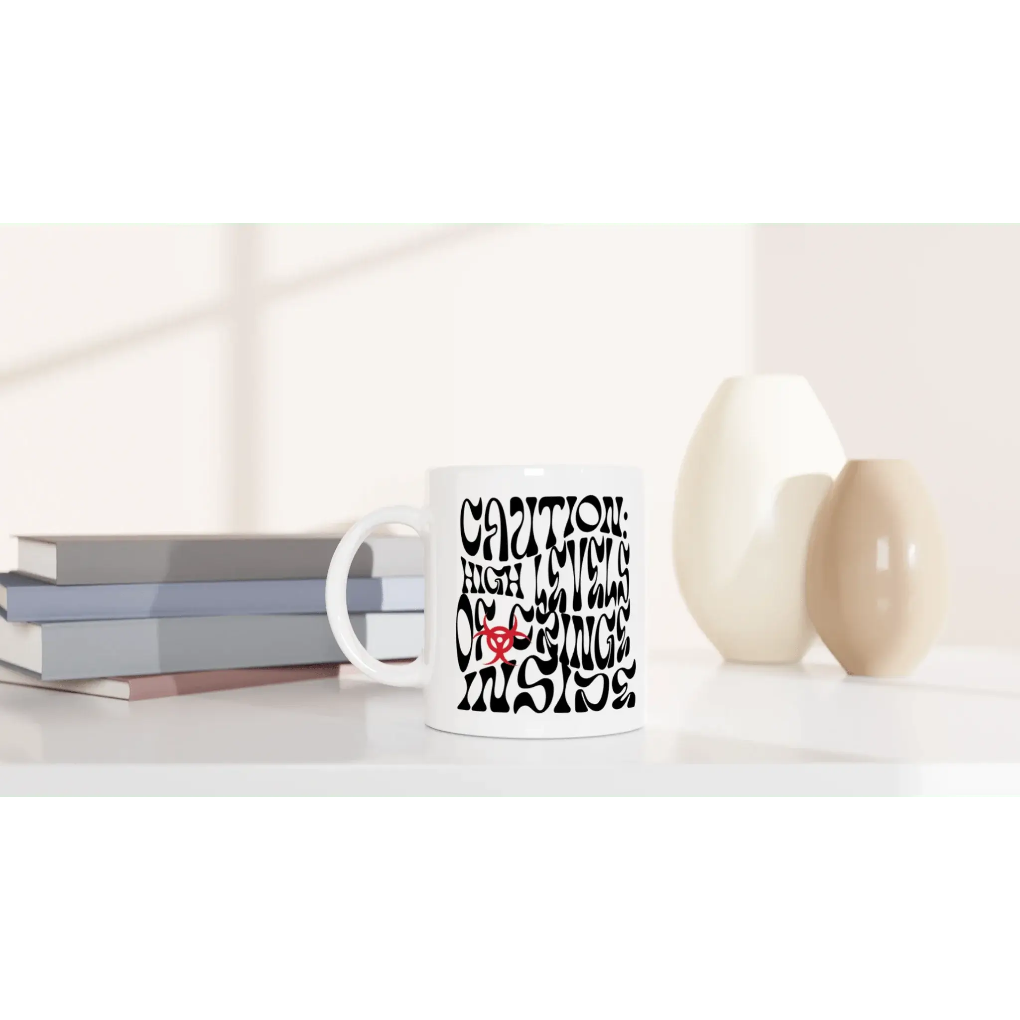 Caution High levels of cringe inside Mug - Mood In A Mug