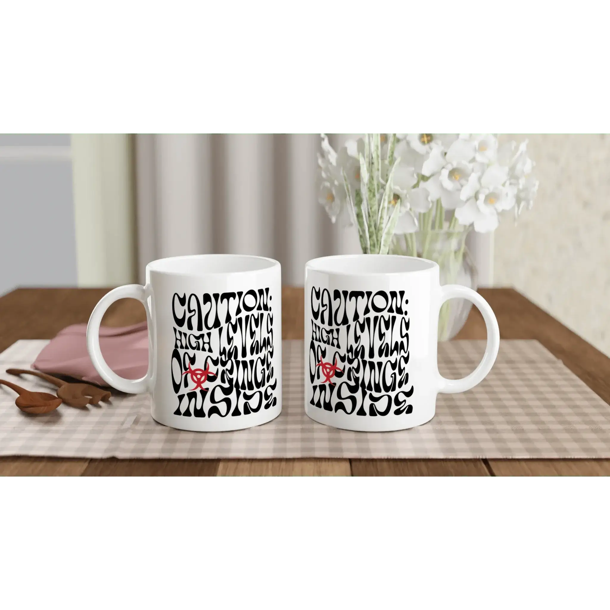 Caution High levels of cringe inside Mug - Mood In A Mug