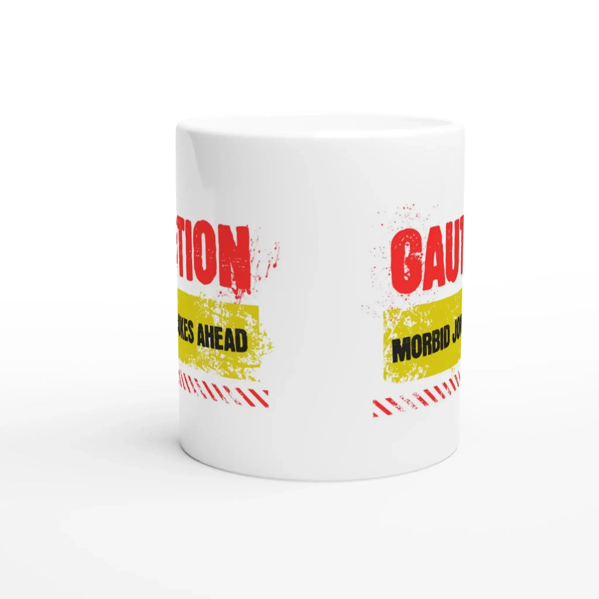 Caution! Morbid Jokes Ahead Mug - Mood In A Mug