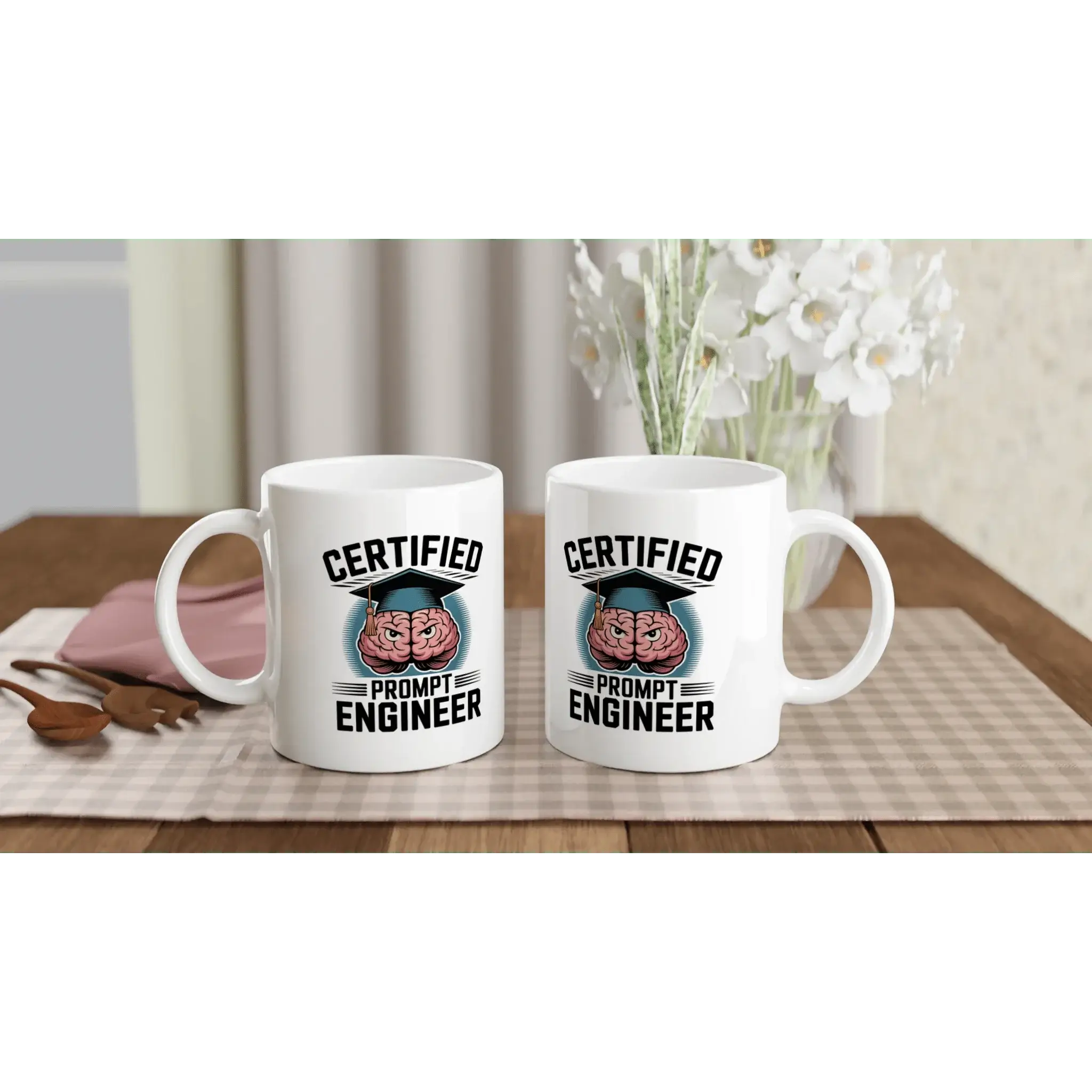 Certified prompt engineer mug - Mood In A Mug