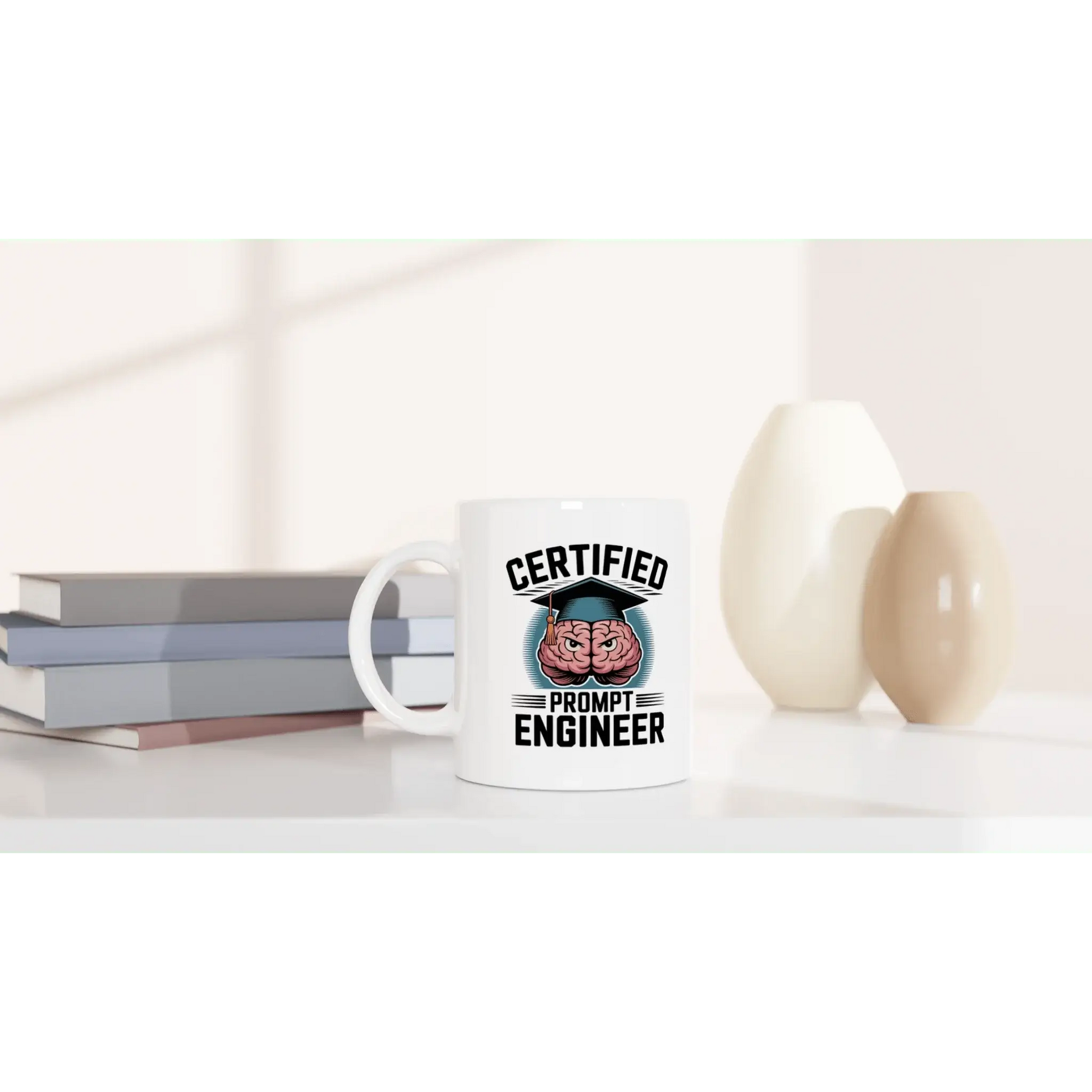 Certified prompt engineer mug - Mood In A Mug