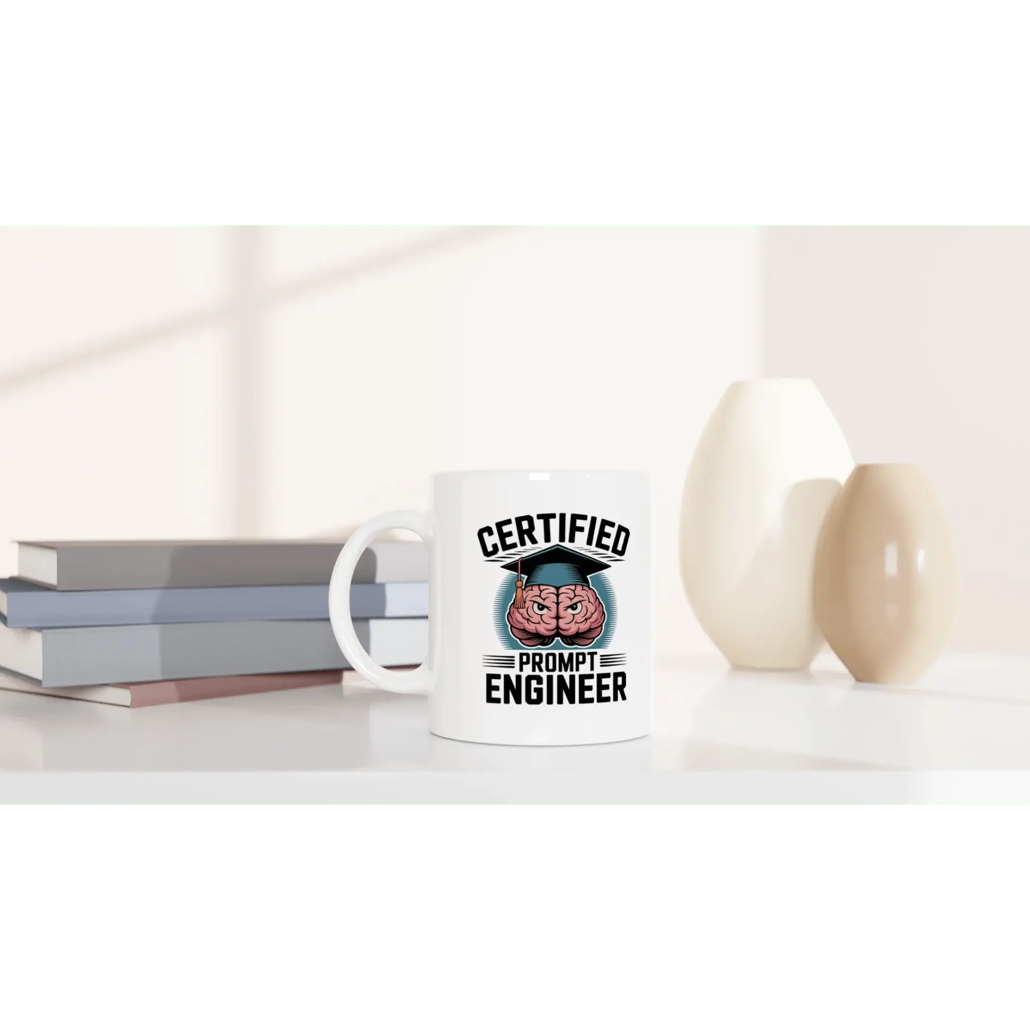 Certified prompt engineer mug - Mood In A Mug