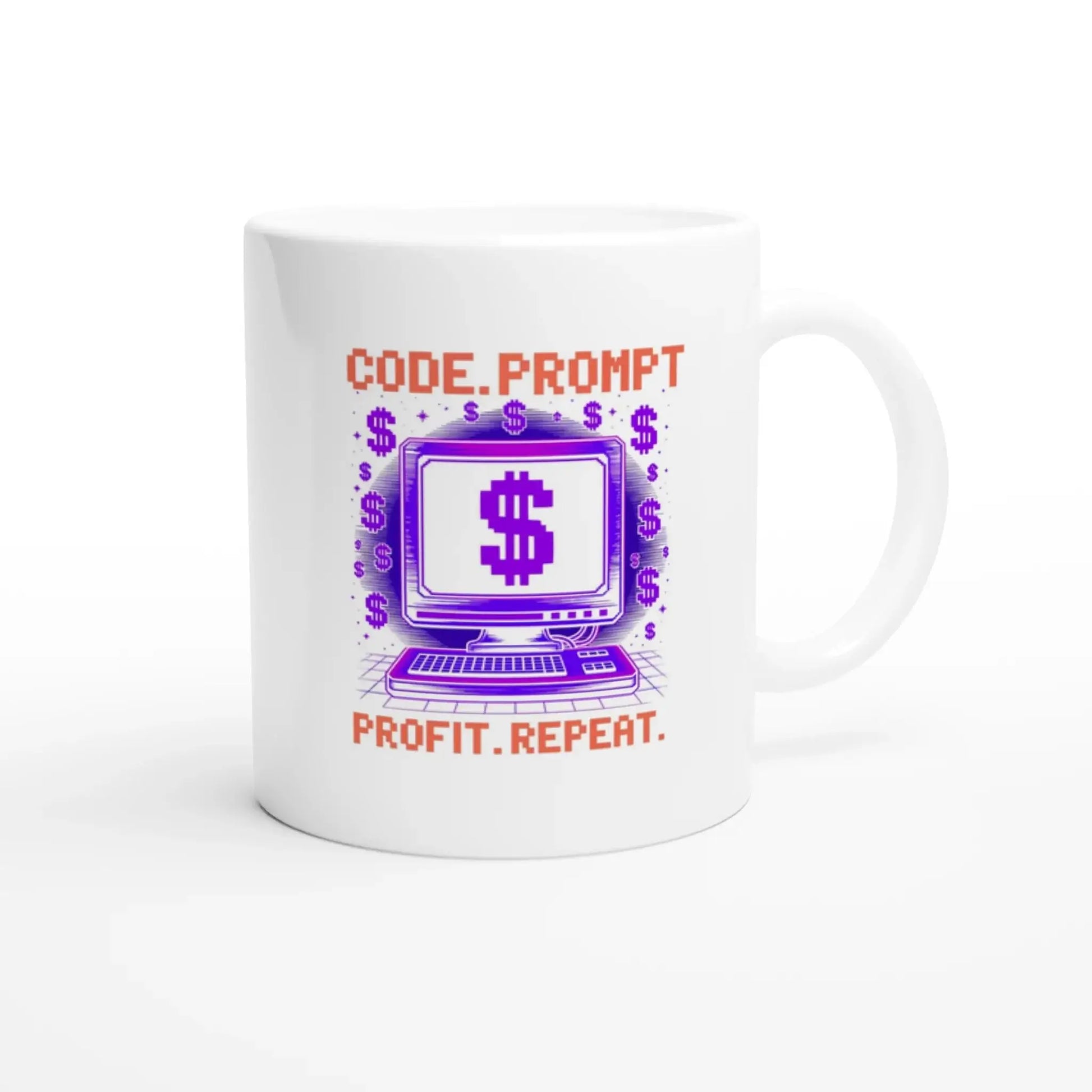 Code.prompt.profit.repeat mug - Mood In A Mug