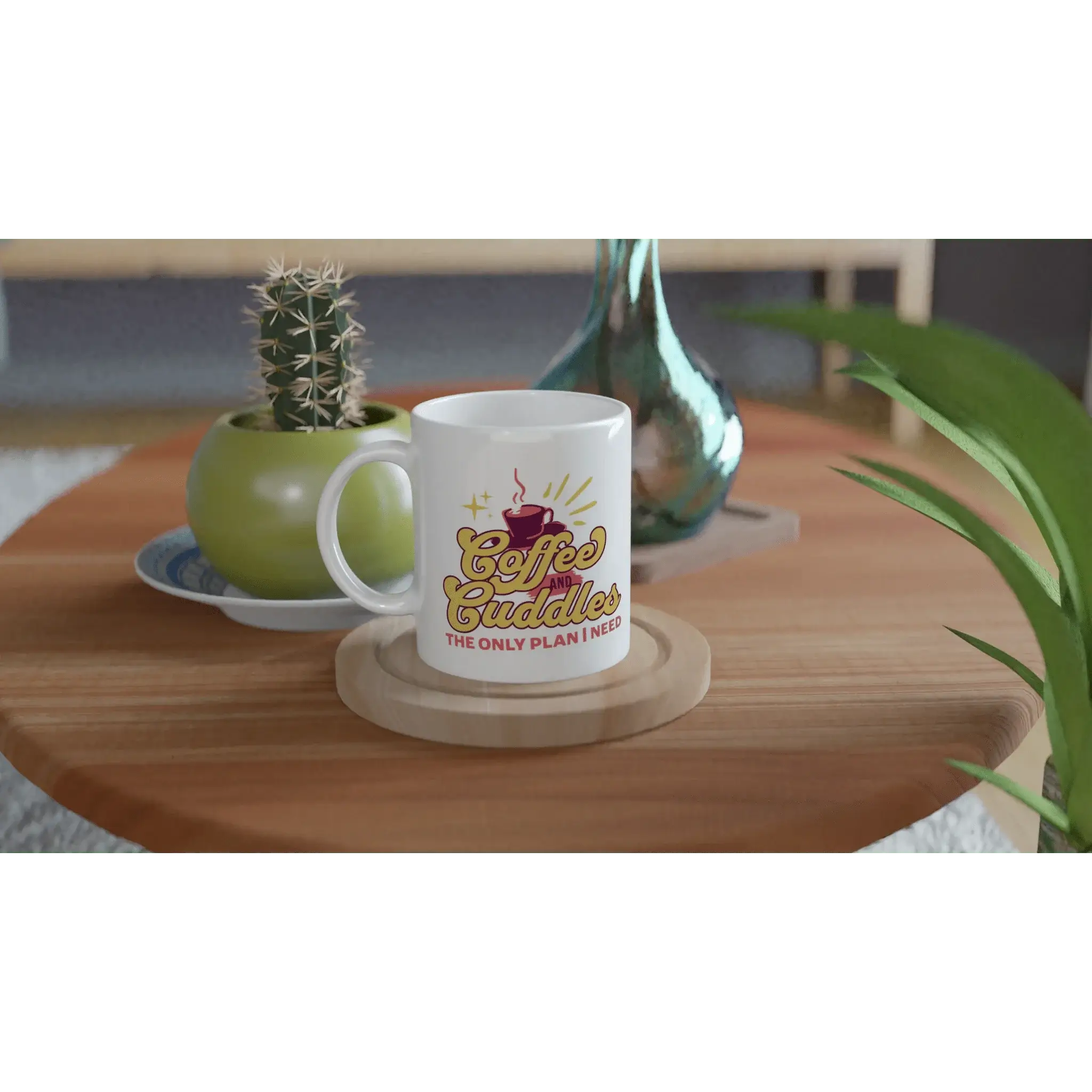 Coffee and cuddles the only plan I need Mug - Mood In A Mug