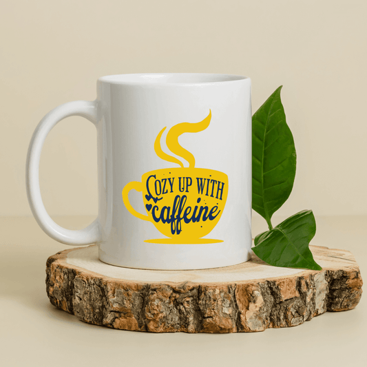 Cozy Up With Caffeine Mug - Mood In A Mug