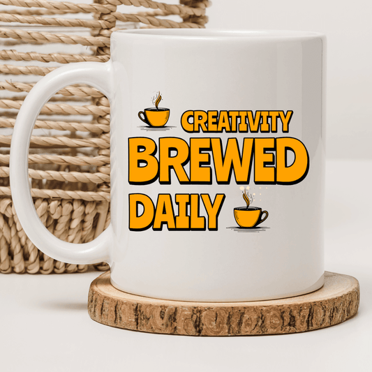 Creativity brewed daily Mug - Mood In A Mug
