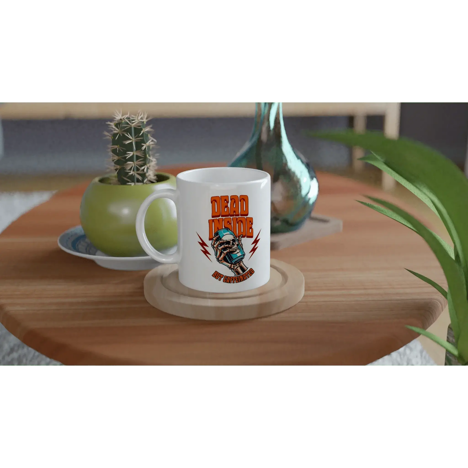 Dead Inside, But Caffeinated Mug - Mood In A Mug