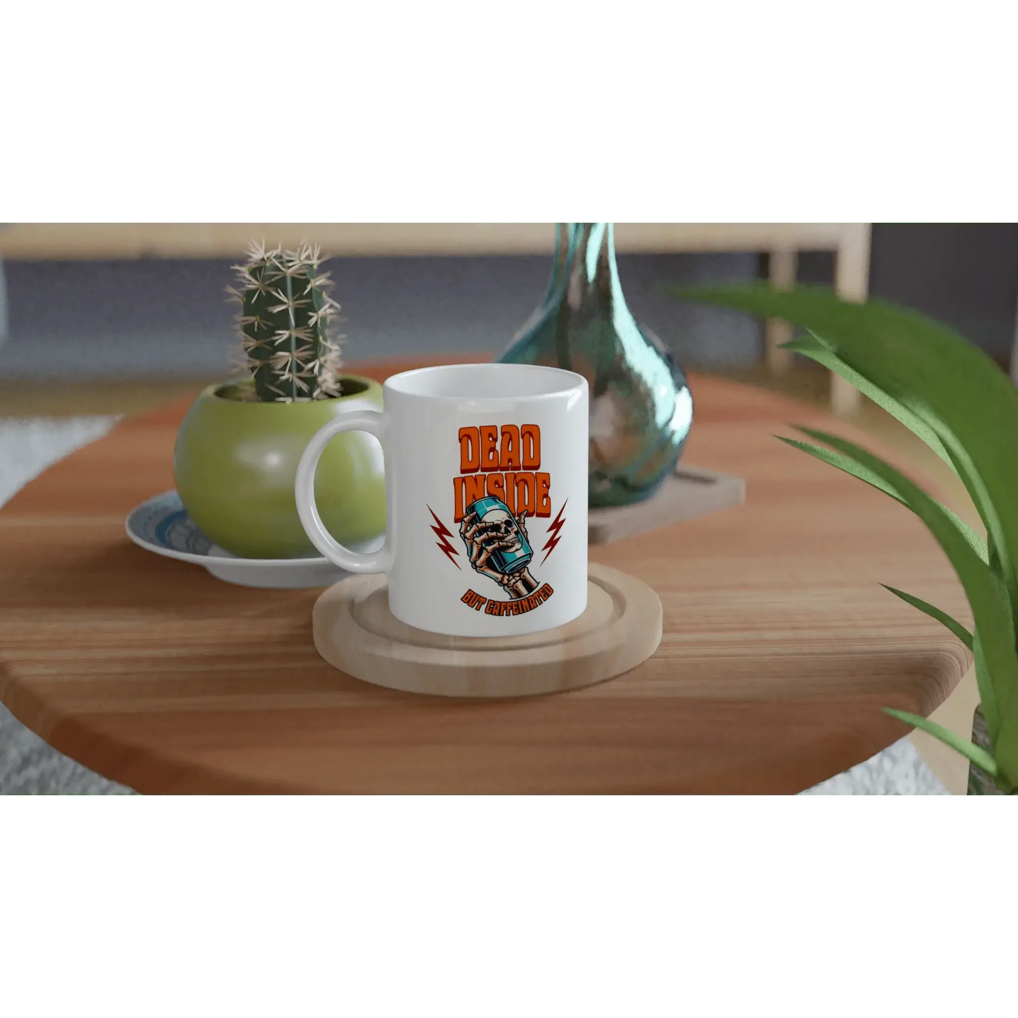 Dead Inside, But Caffeinated Mug - Mood In A Mug