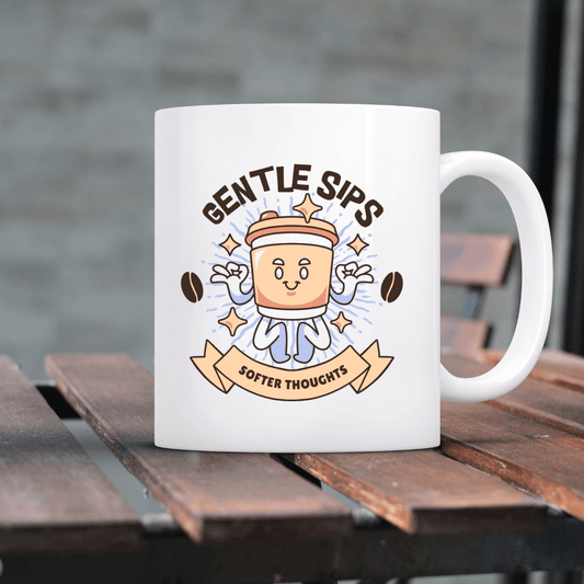 Gentle sips, softer thoughts Mug - Mood In A Mug