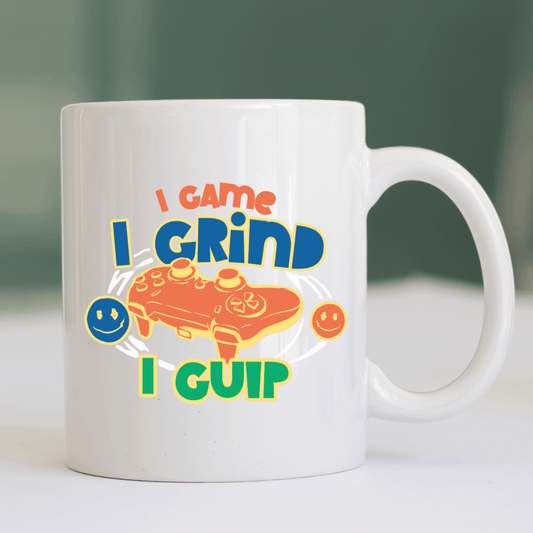 I game. I grind. I gulp Mug - Mood In A Mug