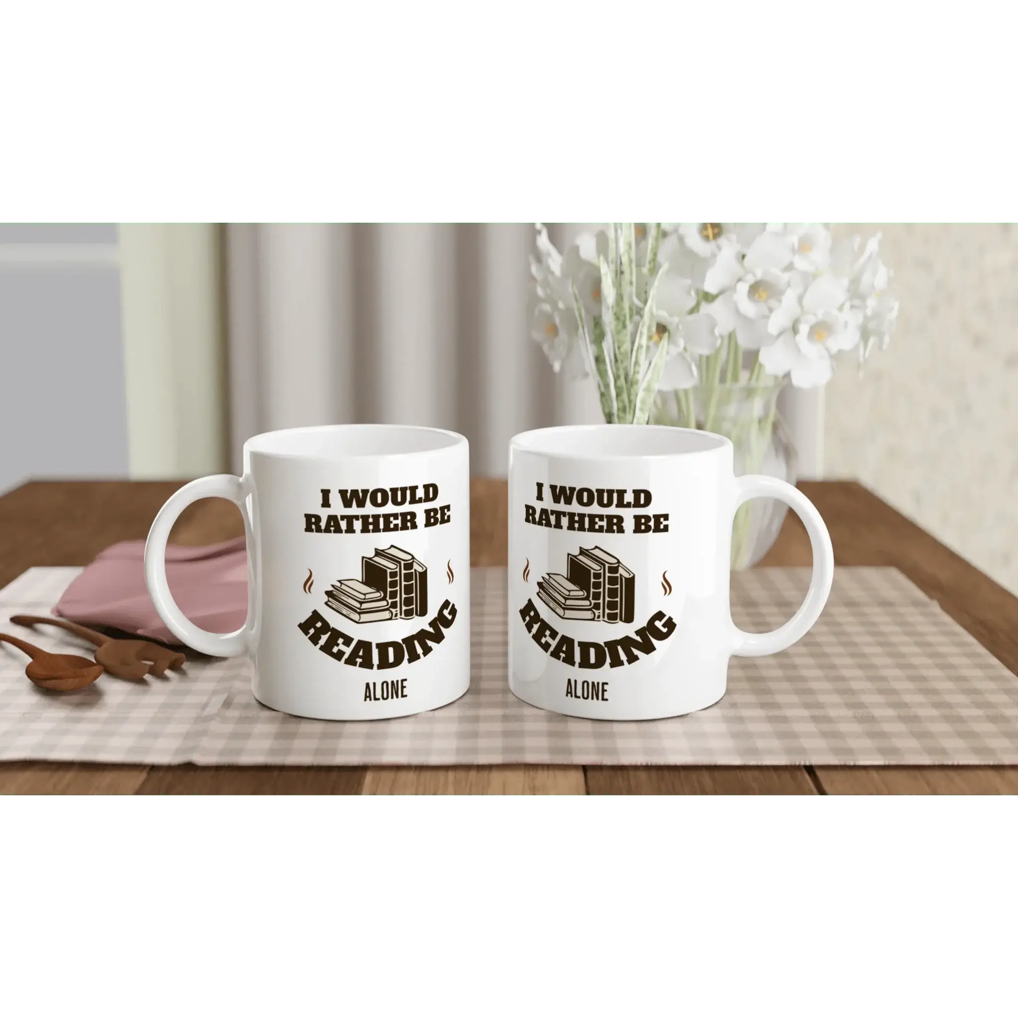 I'd Rather Be Reading Alone Mug - Mood In A Mug