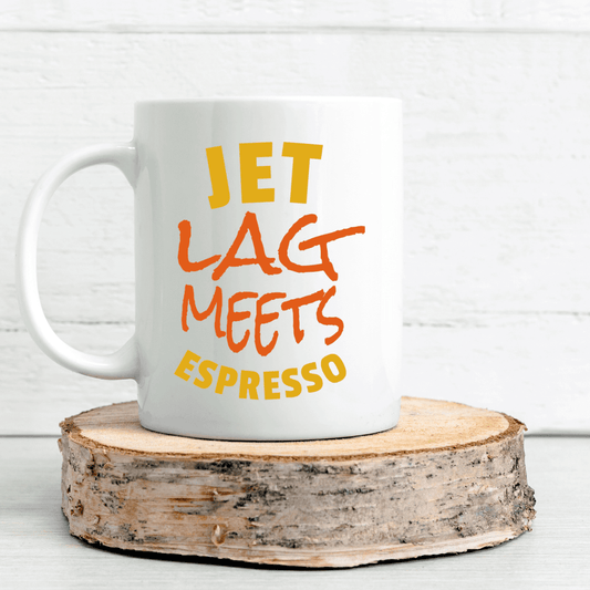 Jet lag meets espresso Mug - Mood In A Mug