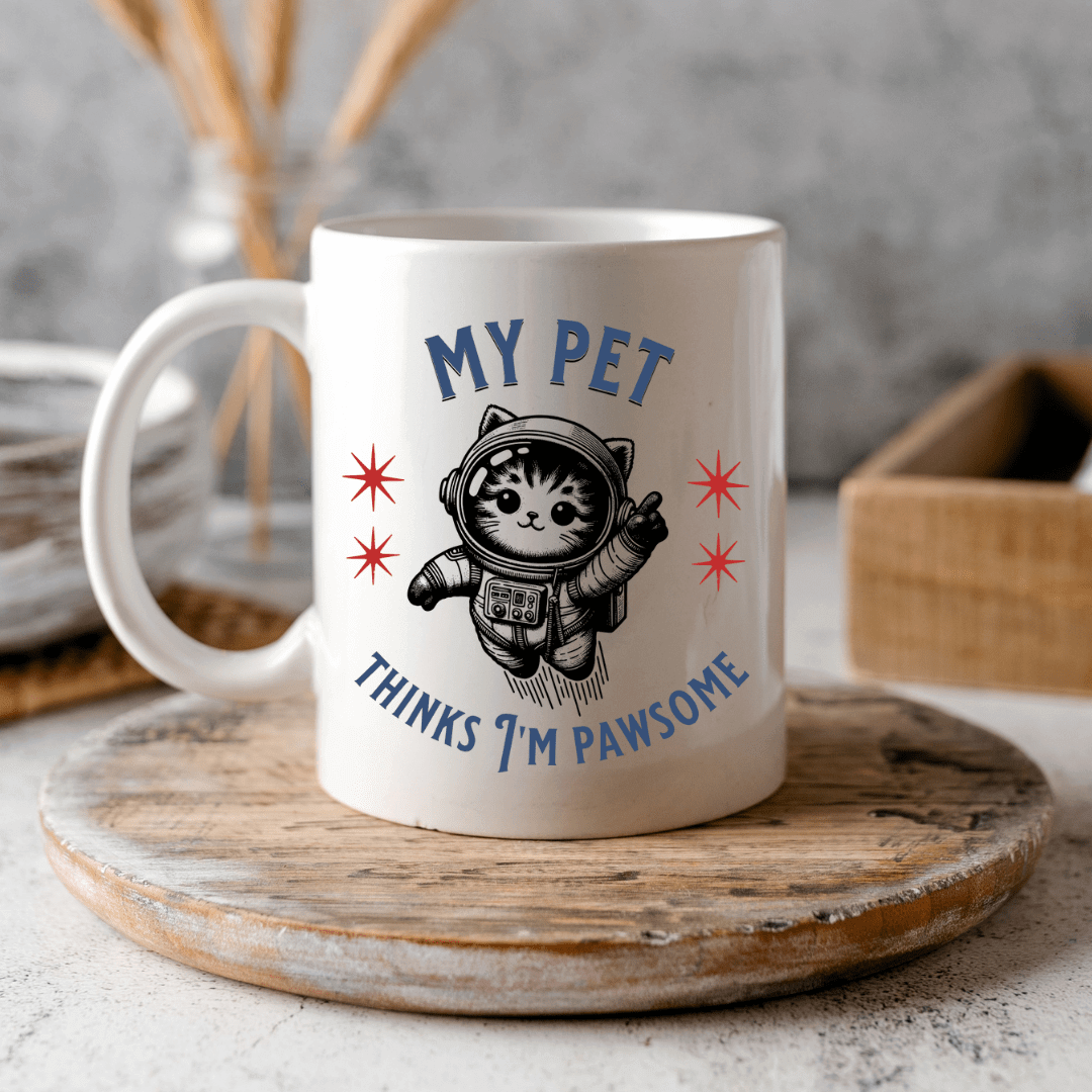 My pet thinks I'm pawsome Mug - Mood In A Mug