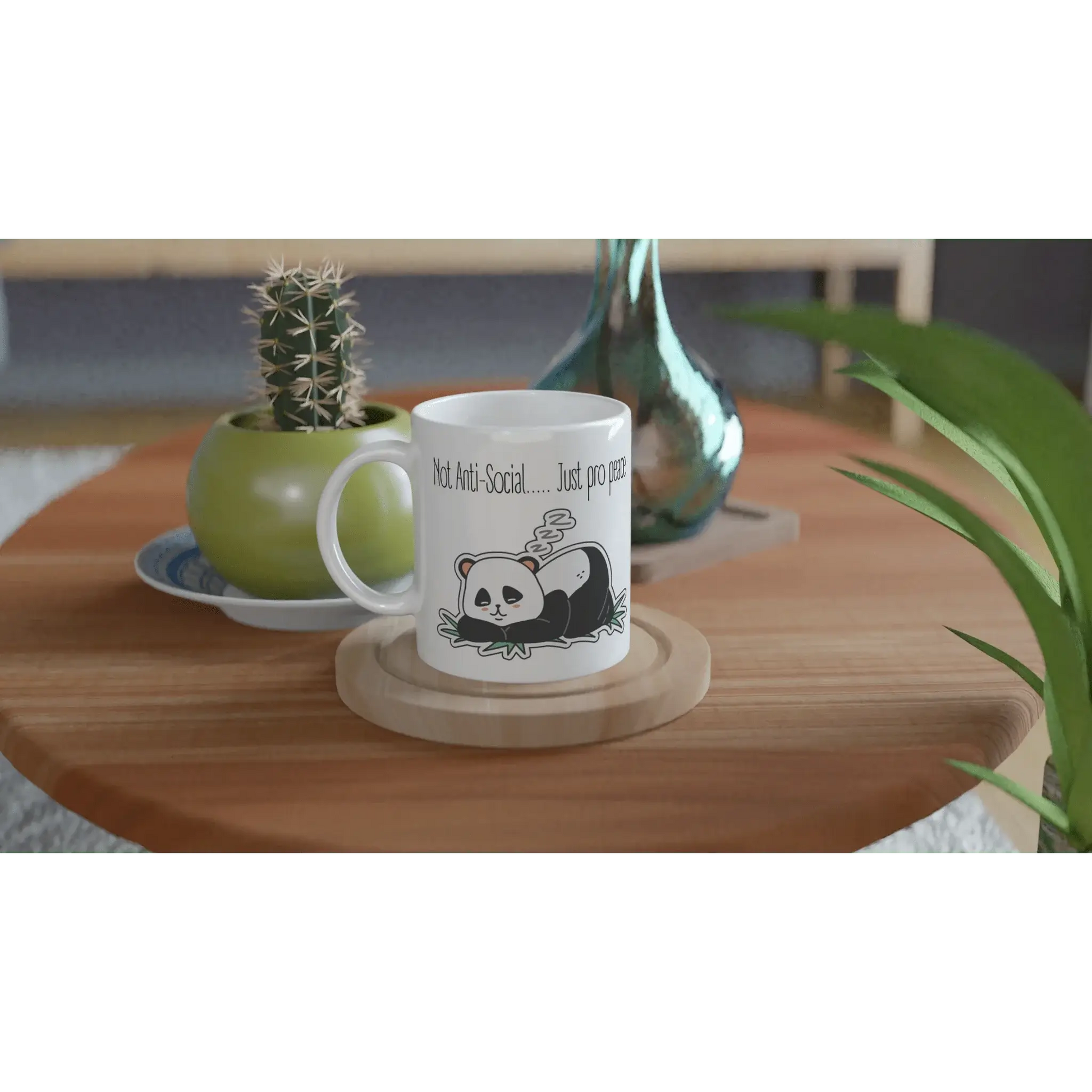 Not Anti - Social, Just Pro - Peace Mug - Mood In A Mug