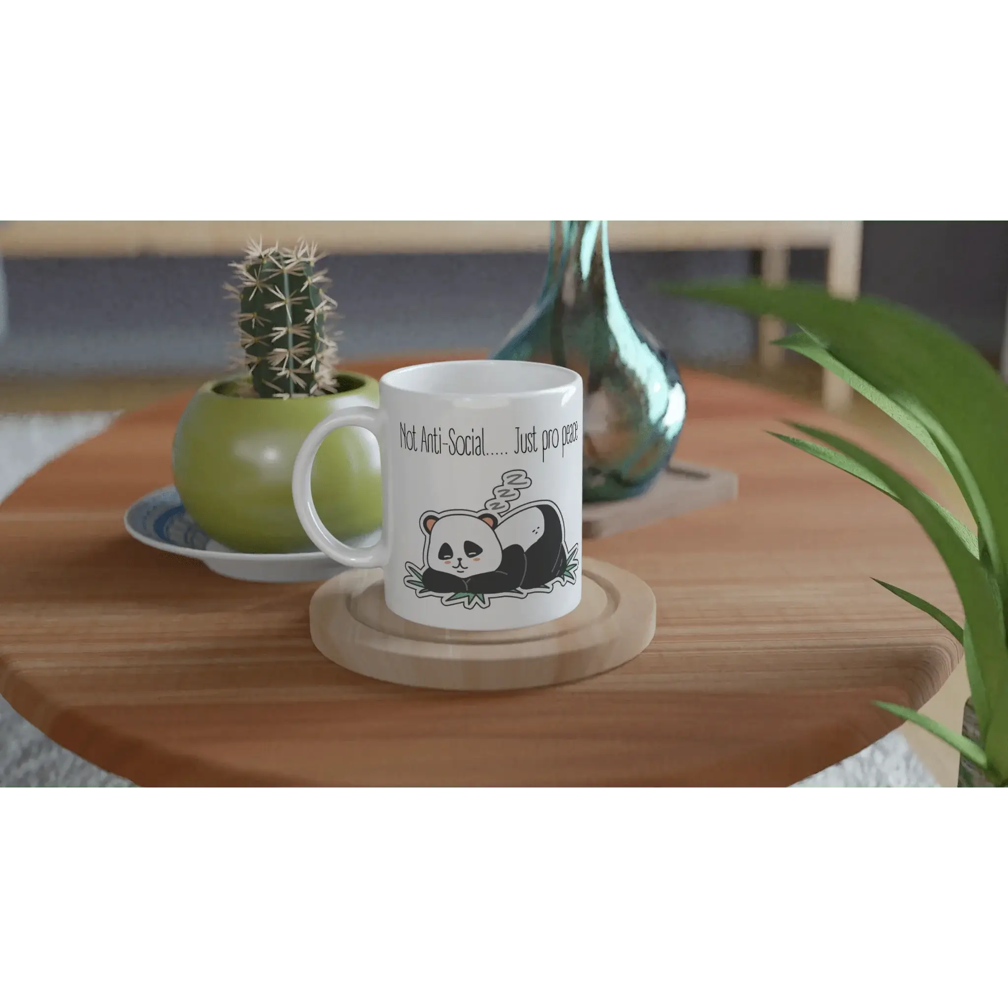 Not Anti - Social, Just Pro - Peace Mug - Mood In A Mug