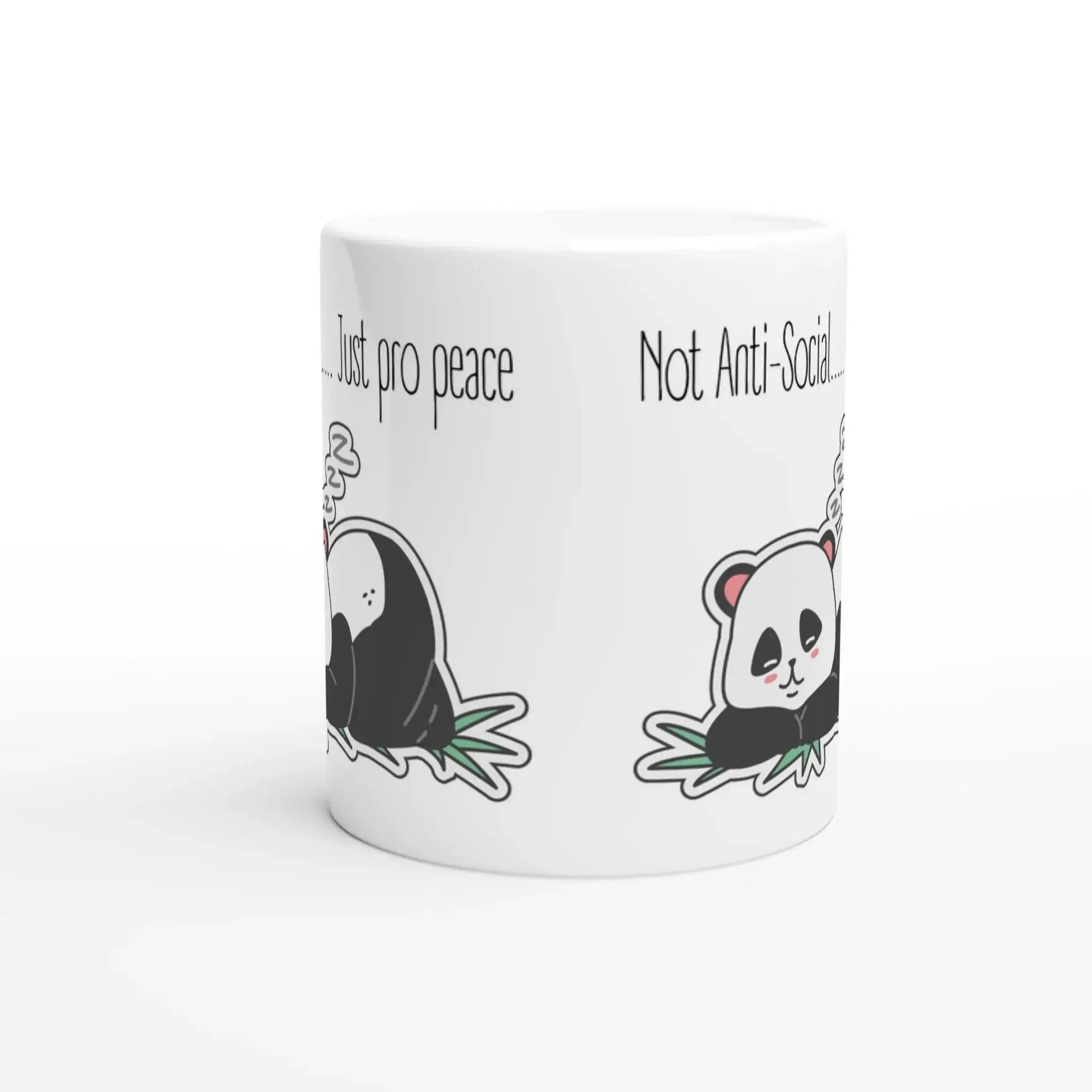 Not Anti - Social, Just Pro - Peace Mug - Mood In A Mug