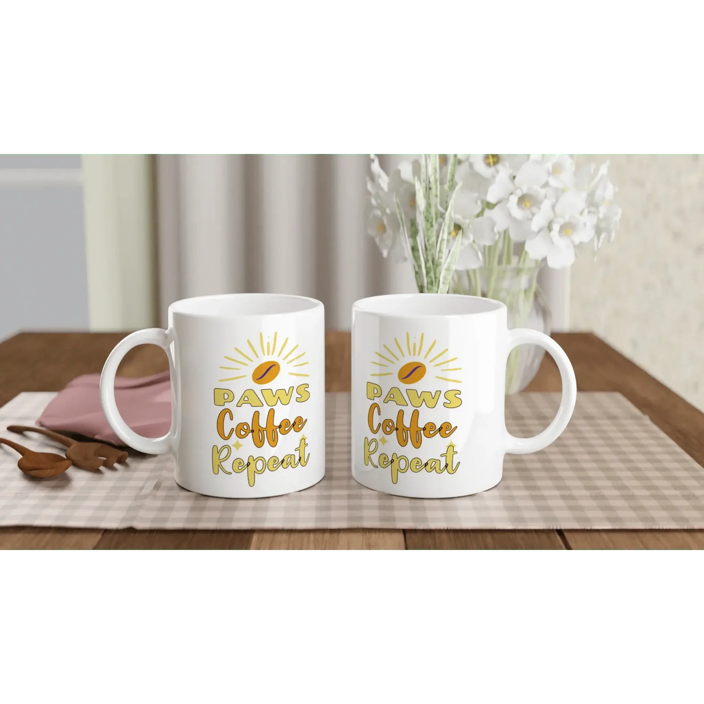 Paws, coffee, repeat Mug - Mood In A Mug