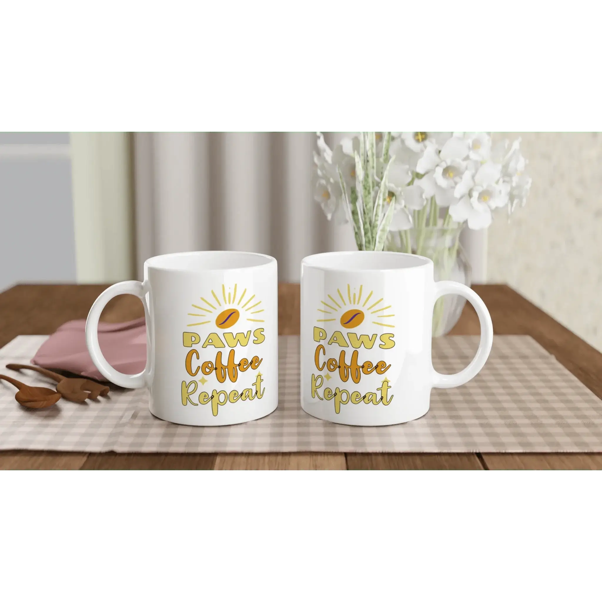 Paws, coffee, repeat Mug - Mood In A Mug