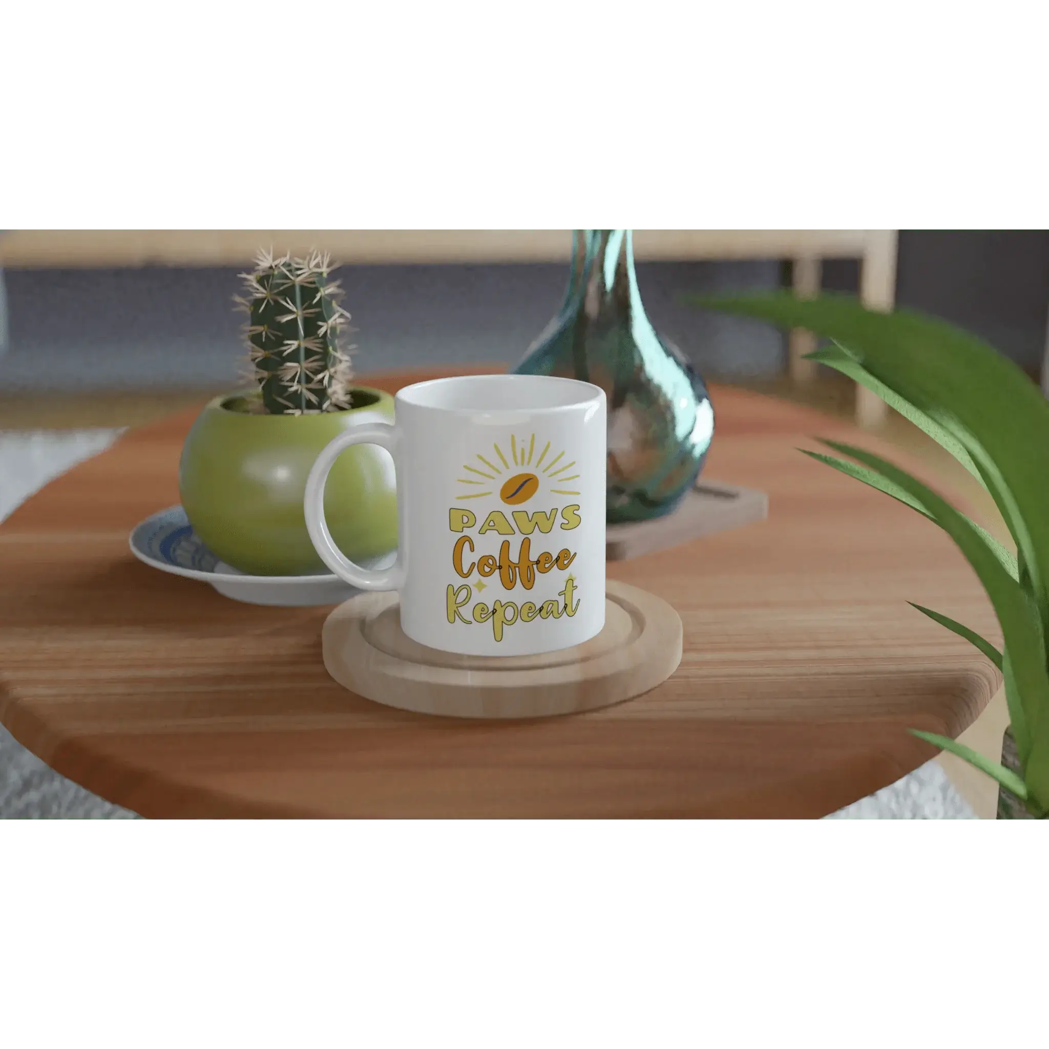 Paws, coffee, repeat Mug - Mood In A Mug