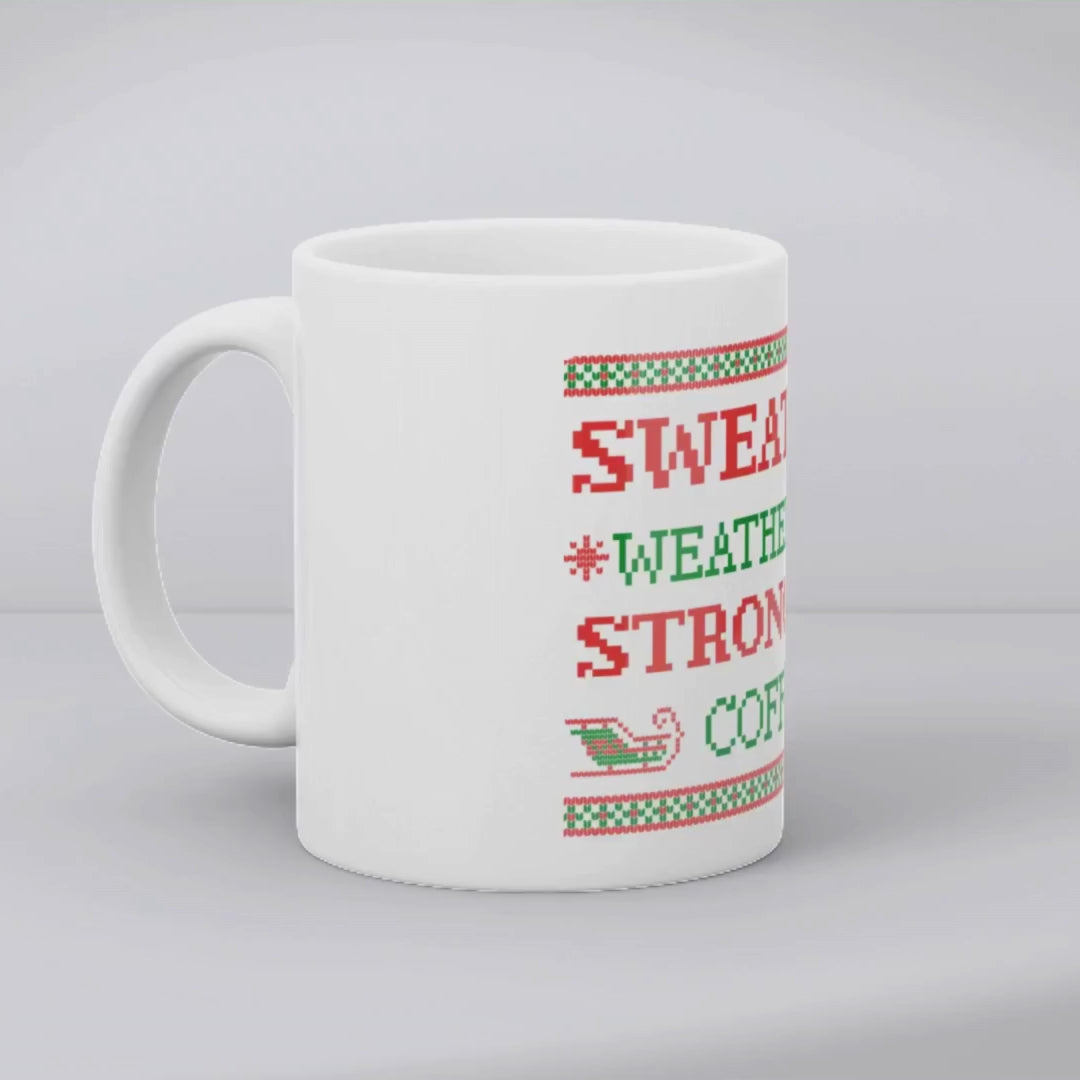 Sweater weather. Strong coffee – the perfect cozy mug for crisp days and warm brew lovers.