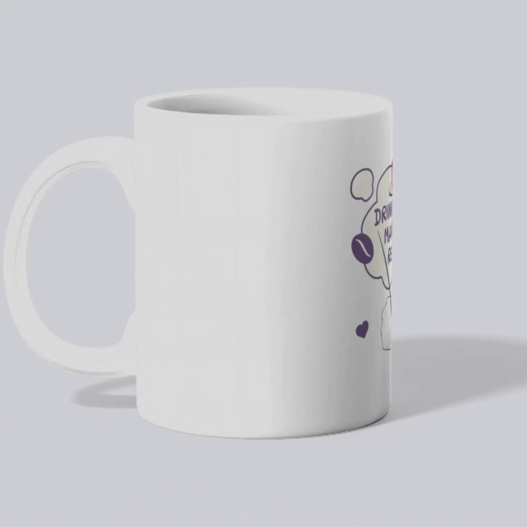 Drink coffee. Make art. Repeat – the perfect creative mug for artists and brew lovers.