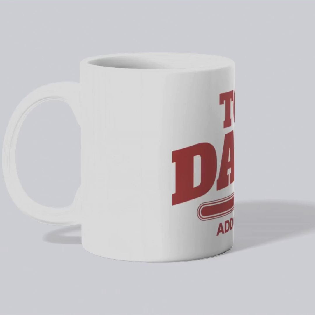 Too Dark - Add Cream – the perfect witty mug for coffee lovers with a taste for humor.