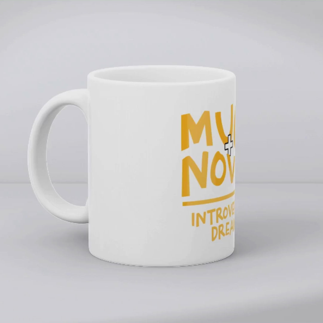 Introvert's dream mug + novel – the perfect quiet companion for solitude and brew lovers.