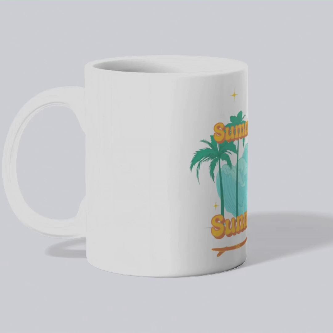 Summer sips, sunny vibes – the perfect bright mug for warm-weather coffee lovers.