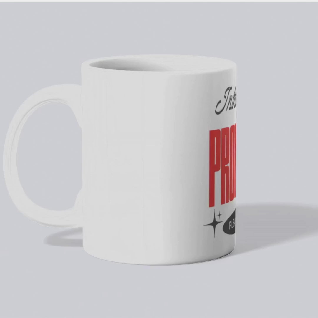 Embrace Solitude with Introverting Progress – the perfect funny introvert mug for coffee, tea, or hot chocolate lovers.