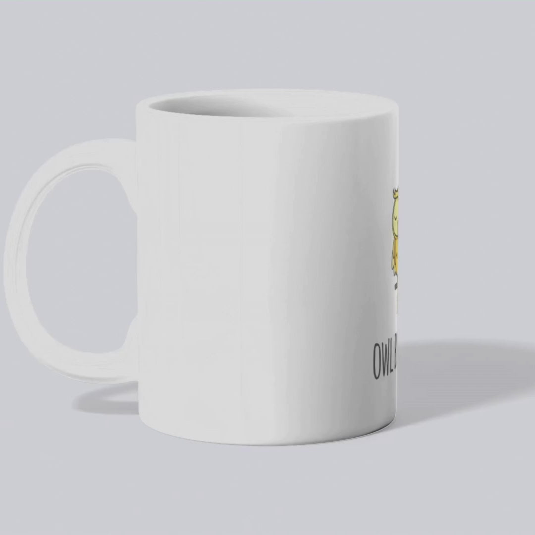 OWL BY MYSELF MUG