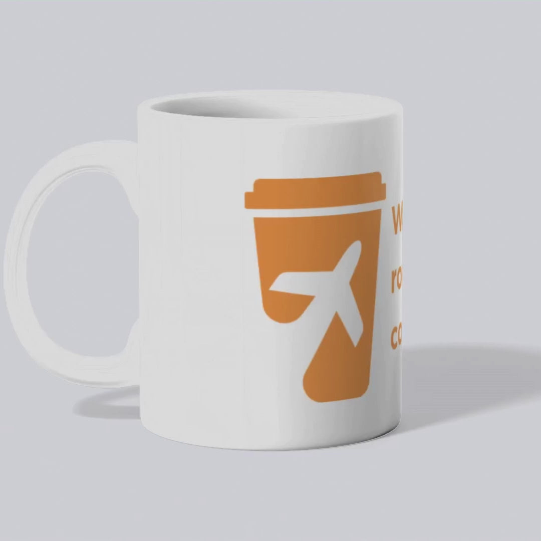 Wherever I roam, coffee comes too – the perfect travel companion mug for explorers and brew lovers.