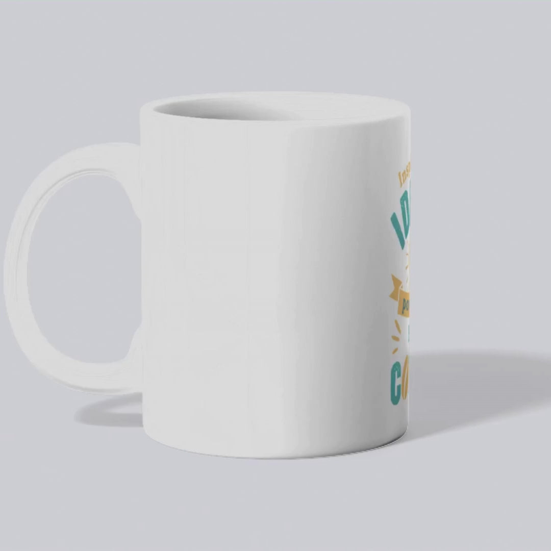 Inspired by ideas, powered by coffee – the perfect motivational mug for thinkers and brew lovers.