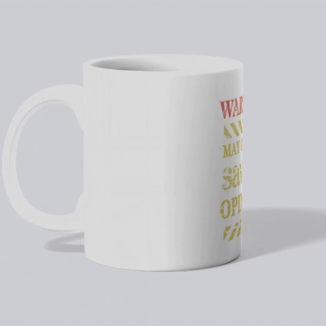 Warning: May contain savage opinions – the perfect bold coffee mug for unfiltered truth lovers.