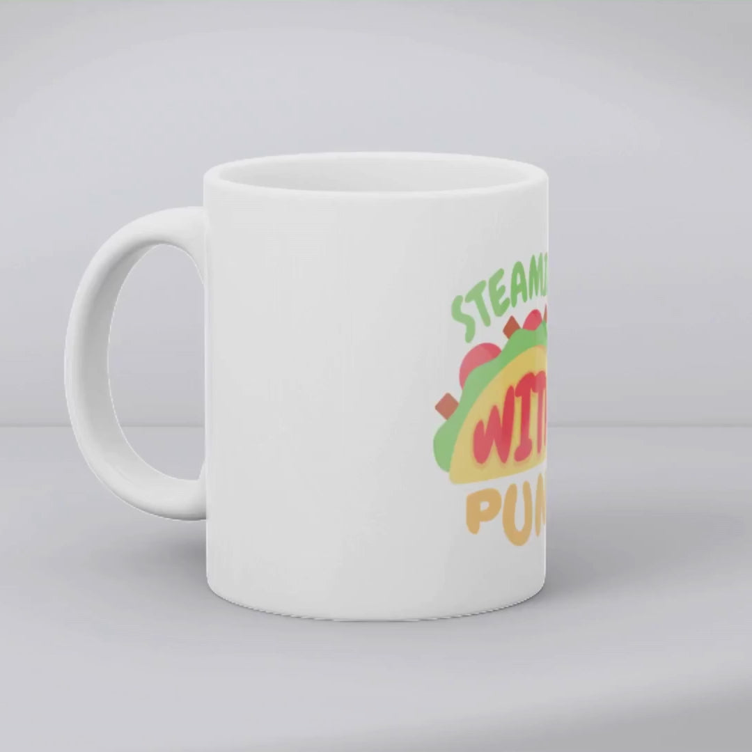 Steaming with puns Mug