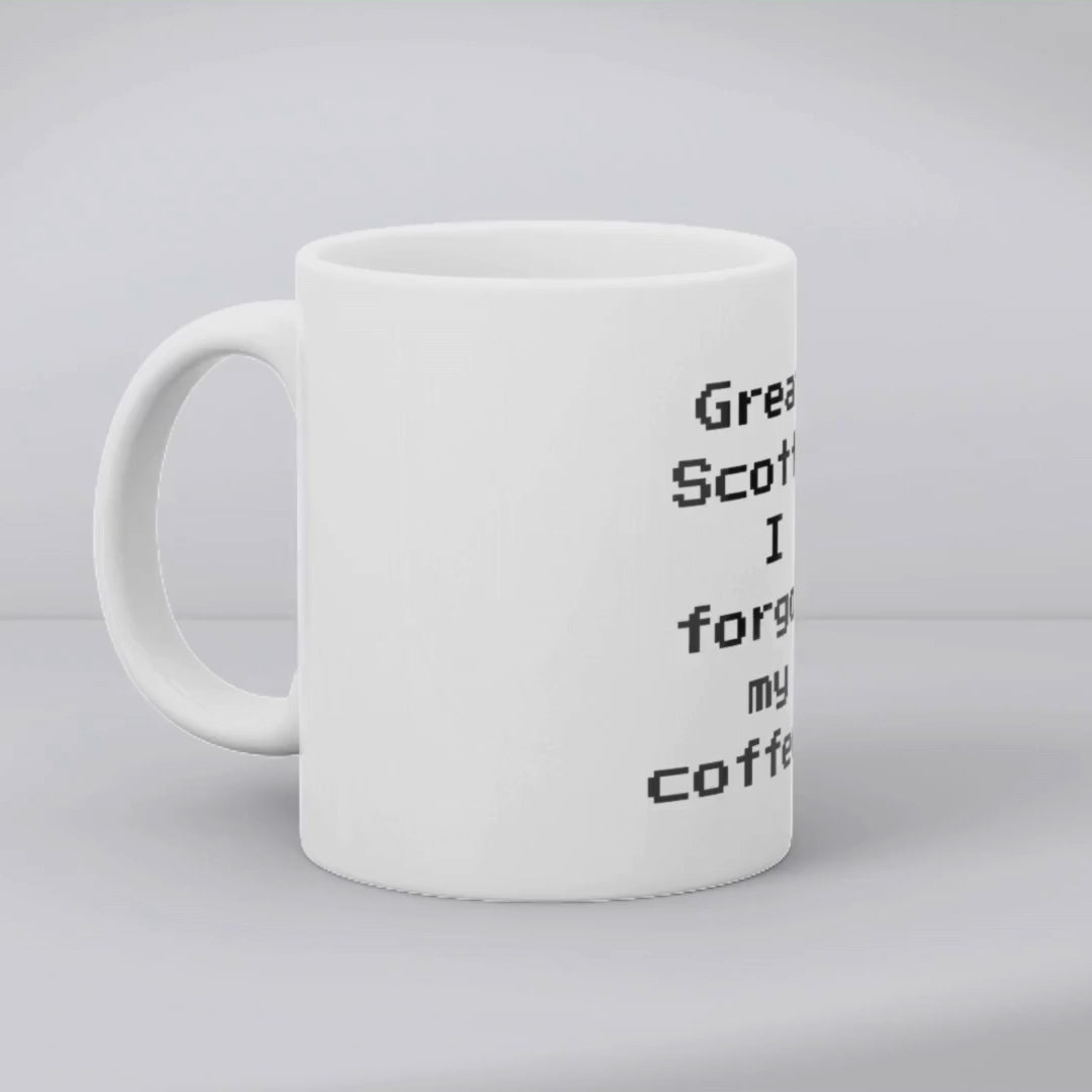 Great Scott! I forgot my coffee! Mug