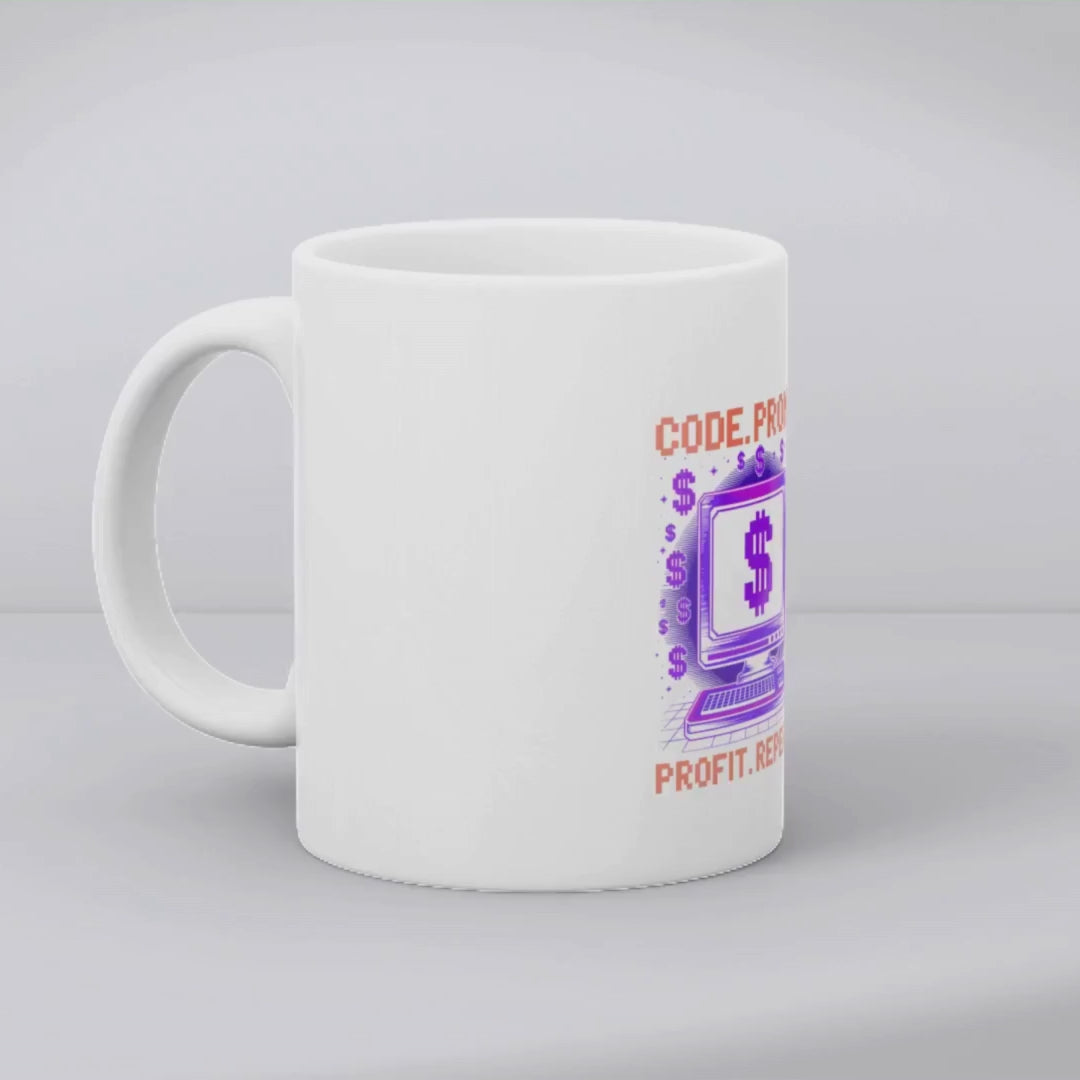 Code.prompt.profit.repeat mug