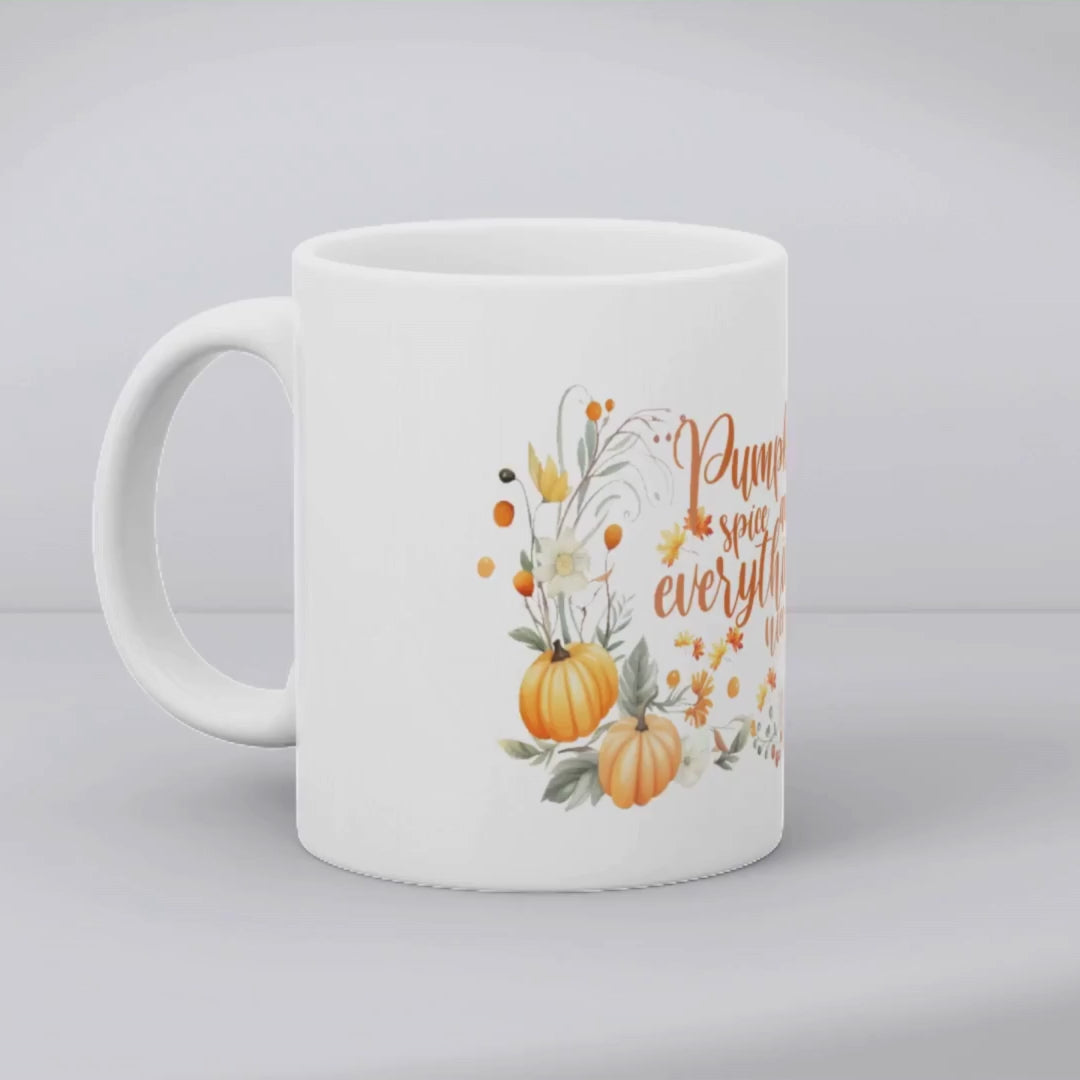 Pumpkin spice & everything nice – the perfect festive mug for autumn coffee lovers.