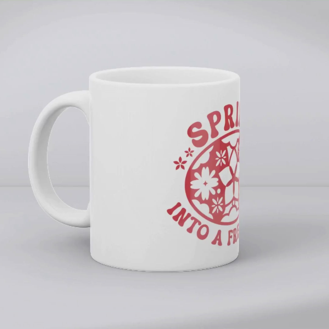 Spring into a fresh cup – the perfect rejuvenating mug for seasonal coffee lovers.