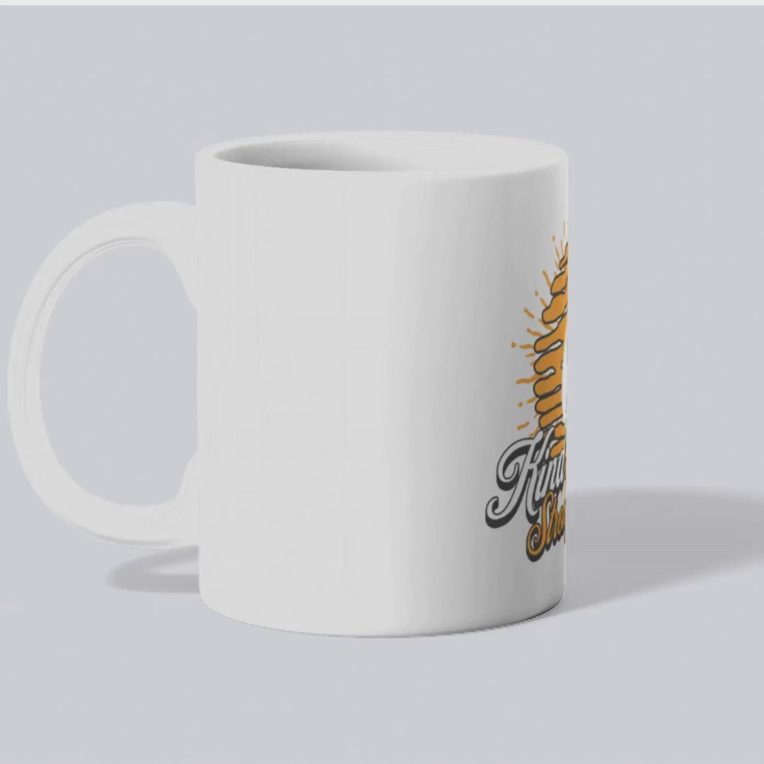Ignite your morning with Kind Heart Strong Brew – the perfect motivational coffee mug for kind souls.