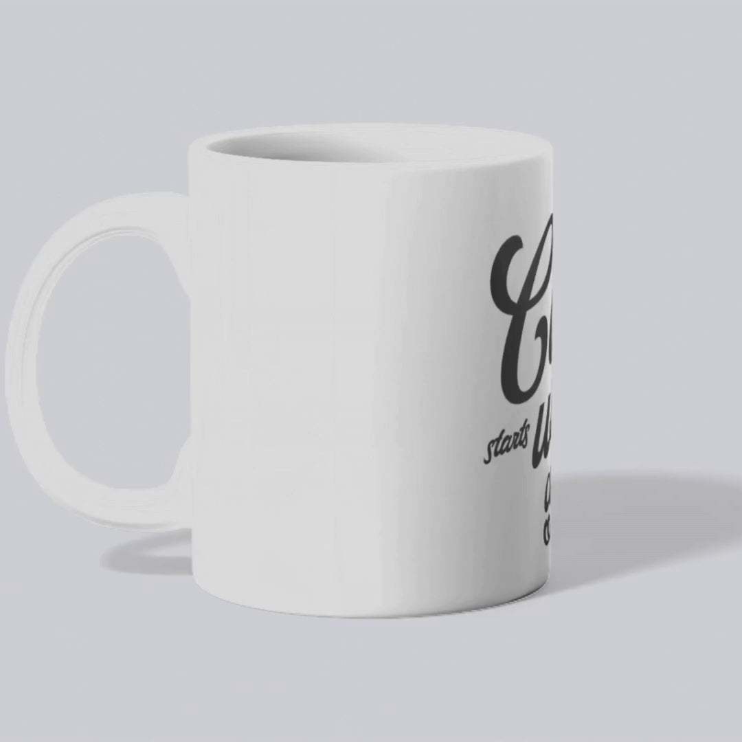 Self-care starts with caffeine – the perfect nurturing mug for wellness and coffee lovers.