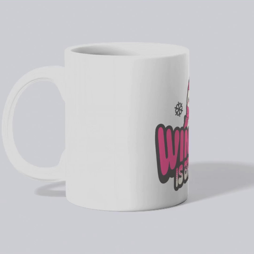 Winter is brewing – the perfect cozy mug for cold-weather coffee lovers.