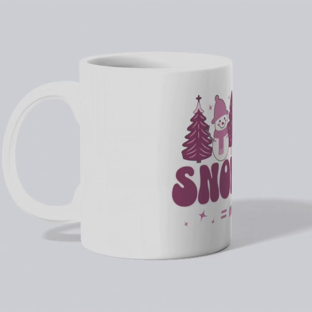 Snow day = mug day – the perfect cozy mug for winter weather and warm brew lovers.