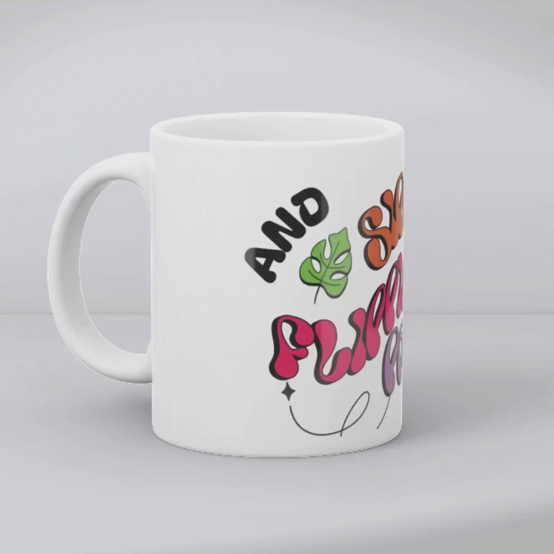 Sippin' and flippin' pages – the perfect literary mug for reading and brew lovers.
