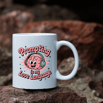 Prompting is my love language mug - Mood In A Mug