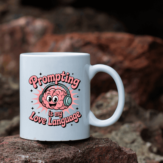 Prompting is my love language mug - Mood In A Mug