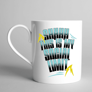 Shhh... This Is My Social Limit Mug - Mood In A Mug