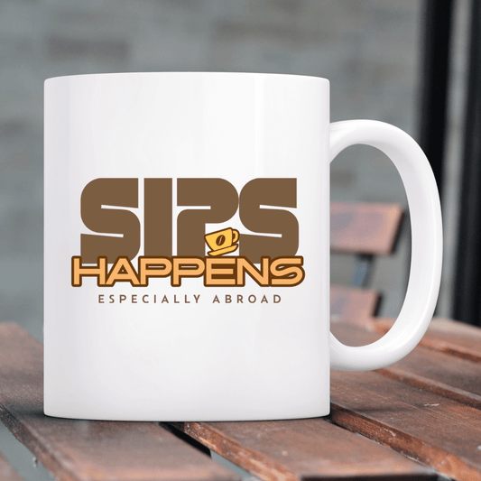 Sip happens - especially abroad Mug - Mood In A Mug