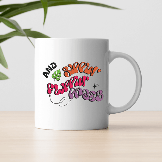Sippin' and flippin' pages Mug - Mood In A Mug